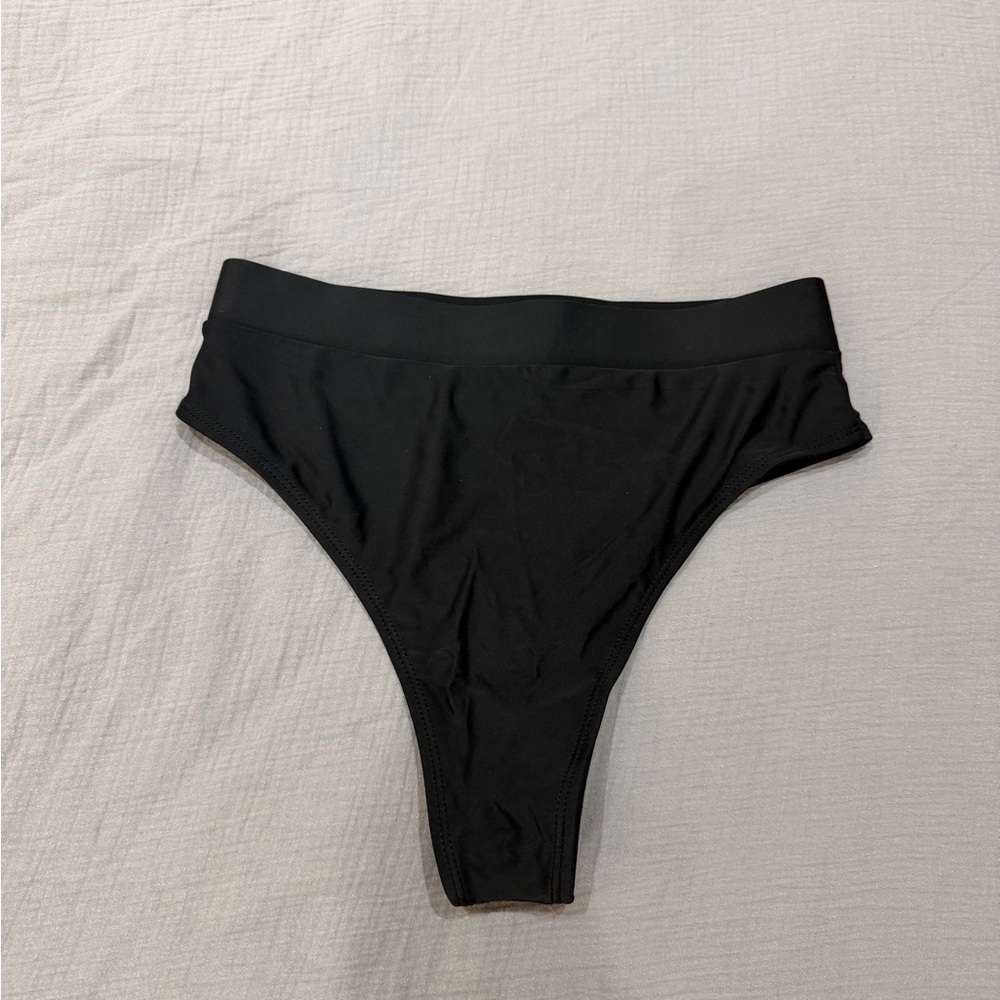SHEIN high waisted Black Bikini Bottom